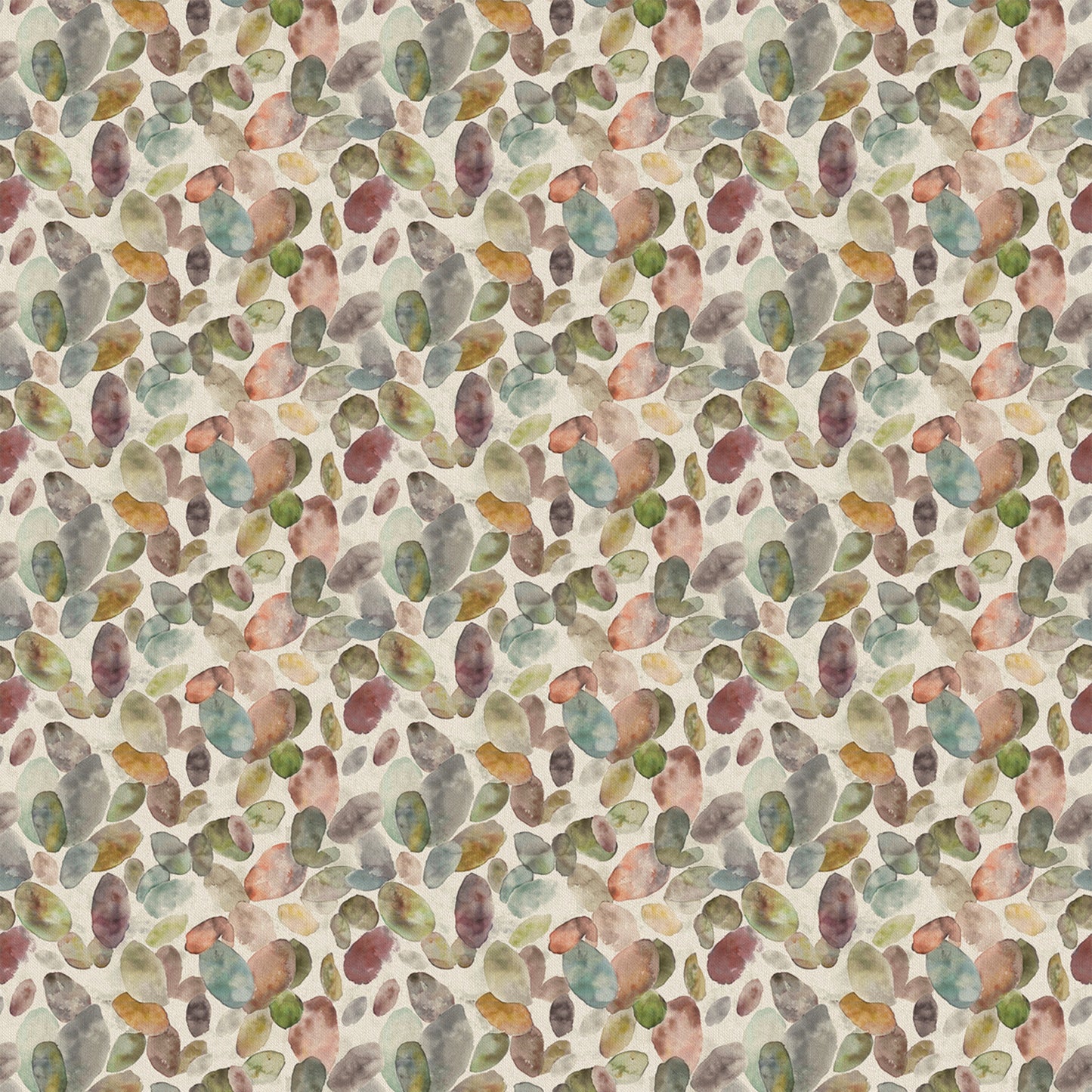 Correa Linen 145Cm Fiona Fabric - Coral/Cloud Sample