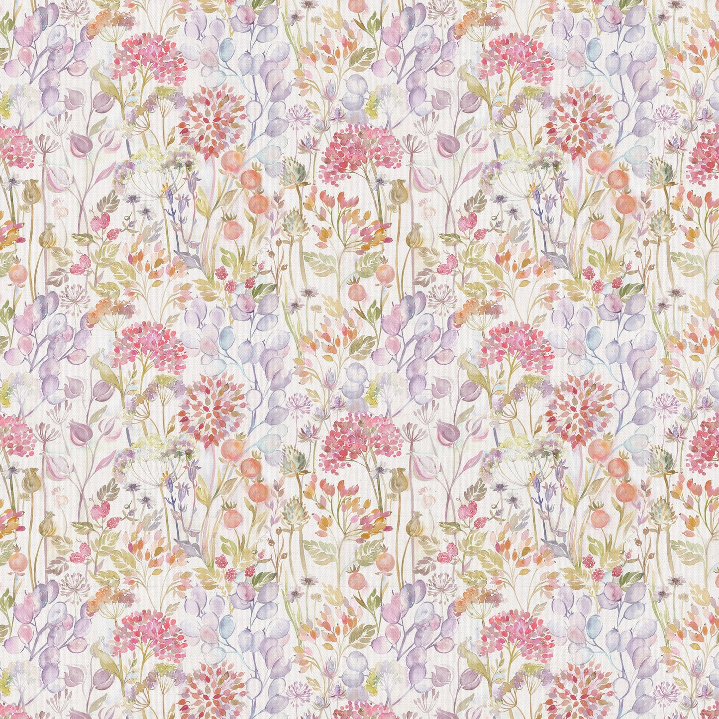 Country Hedgerow 145Cm Ann Fabric - Autumn/Cream Sample