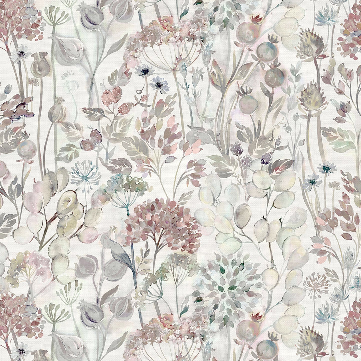 Country Hedgerow 145Cm Ann Fabric Metre - Dawn/Cream