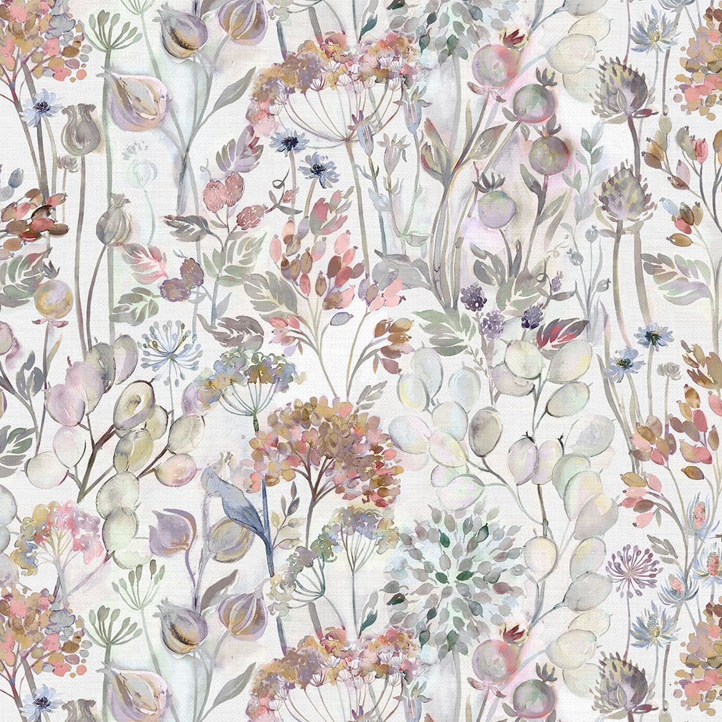 Country Hedgerow 145Cm Ann Fabric - Dusk/Cream Sample