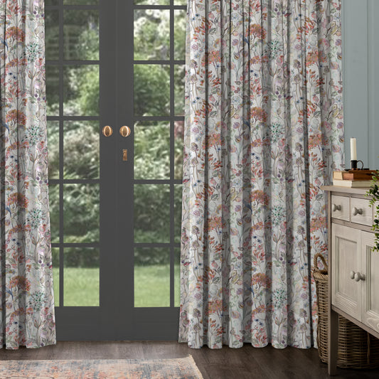 Country Hedgerow 145Cm Ann Fabric - Dusk/Cream Sample