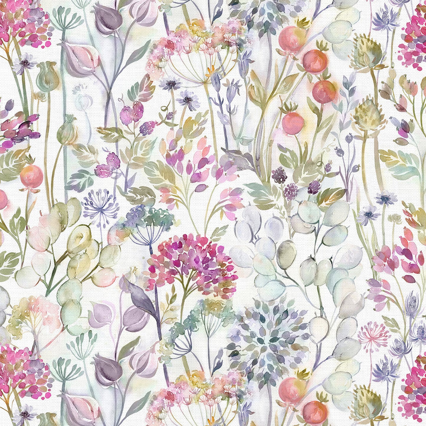 Country Hedgerow 145Cm Ann Fabric - Lotus/Cream Sample