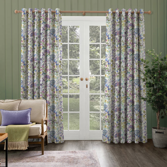 Country Hedgerow 145Cm Ann Fabric - Lilac Sample/Cream