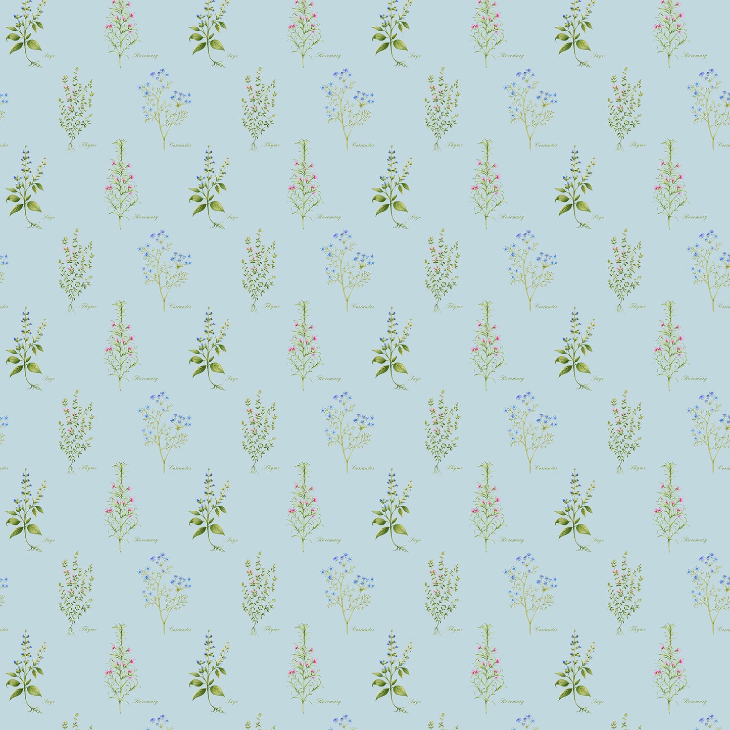 Darcy 145Cm Fiona Fabric - Duck Egg Sample