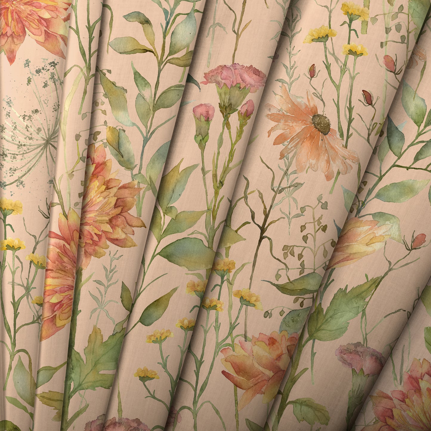 Delamere Fabric Sample - Apricot