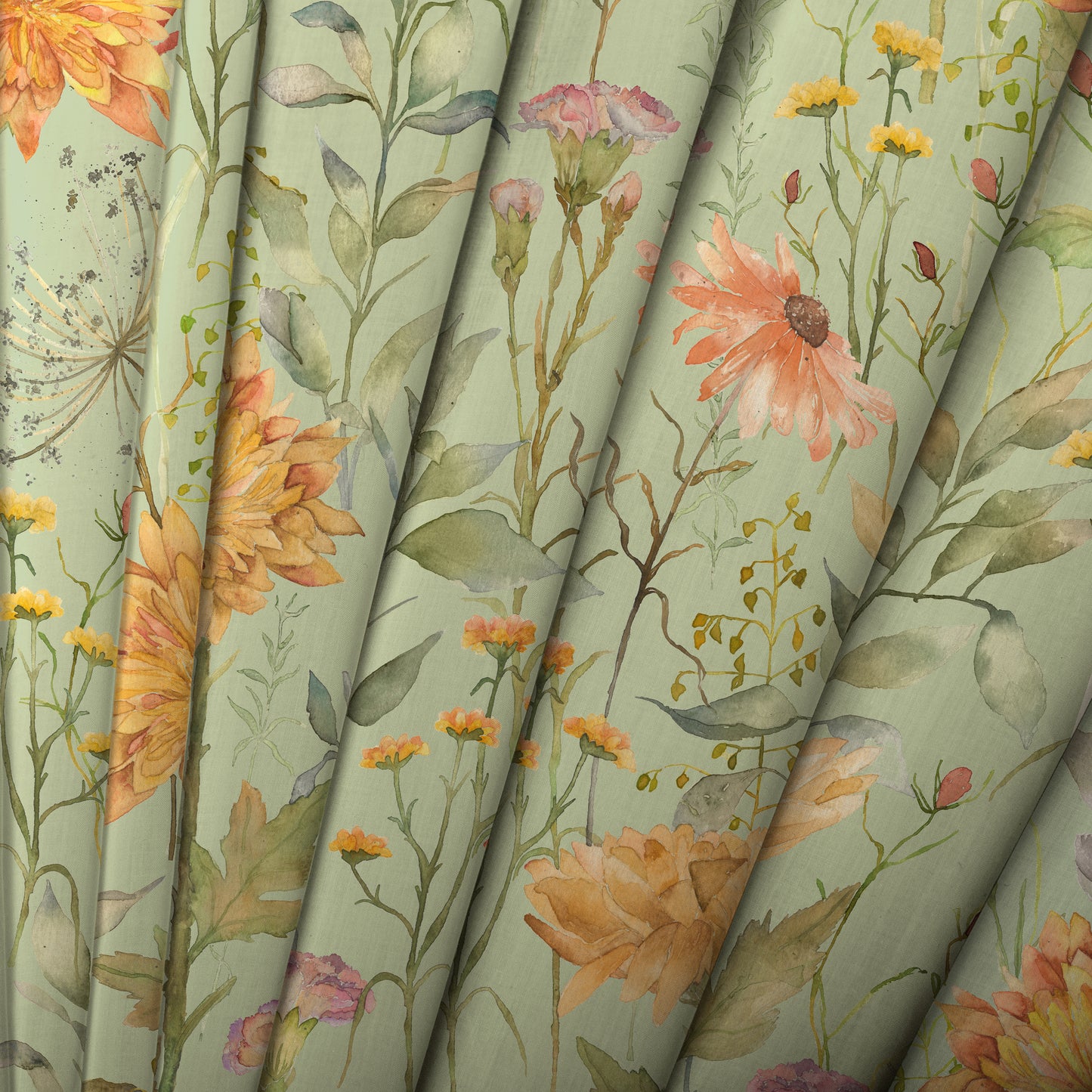 Delamere 140Cm Fabric Metre Sage