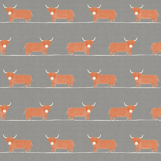 Dougal 147Cm Helena Fabric Metre - Granite