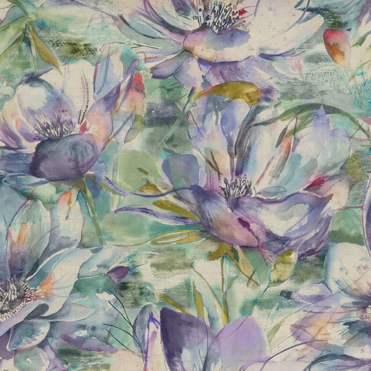 Dusky Blooms 145Cm Fiona Fabric Metre - Fig