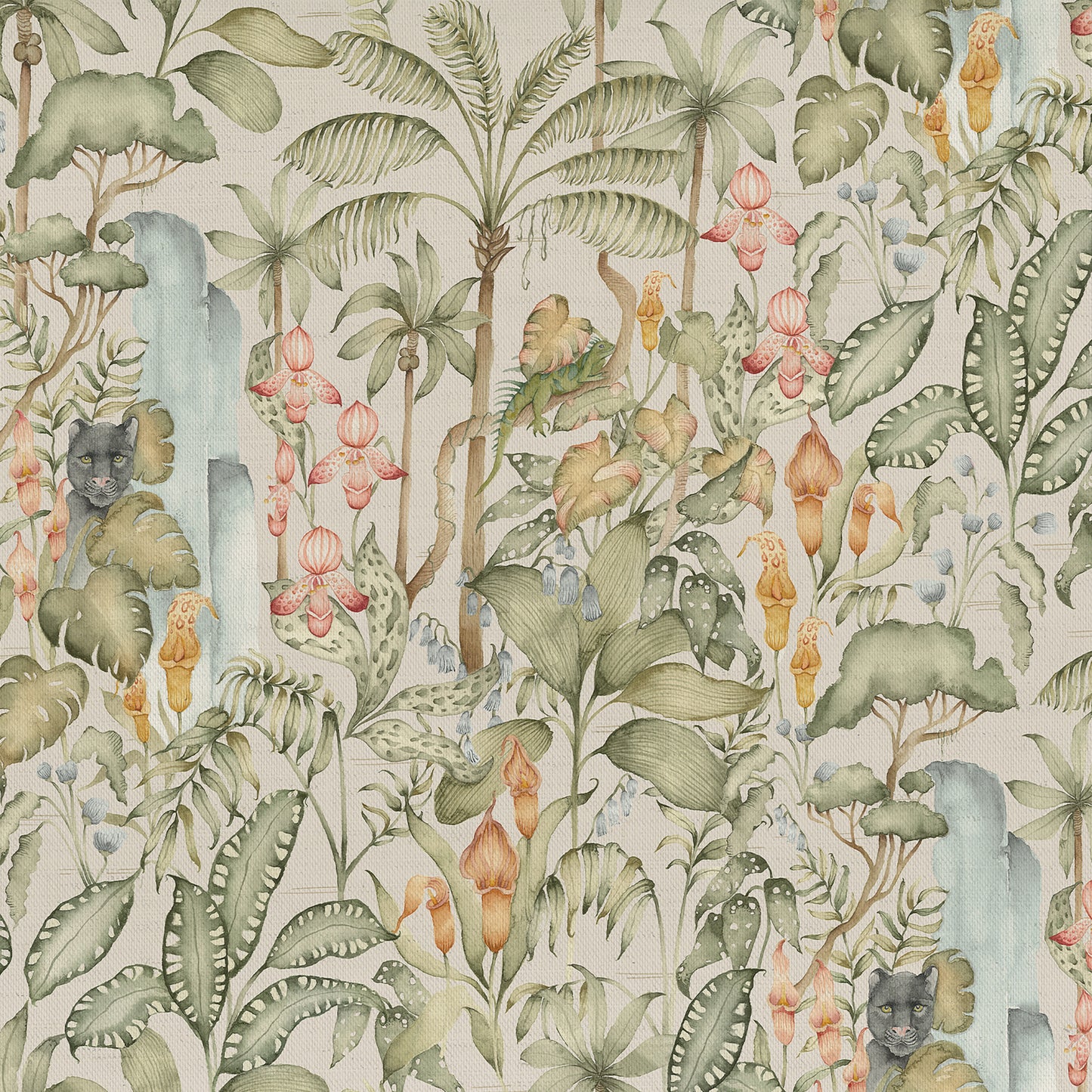 Elysian Canopy 140M Fabric Metre Green