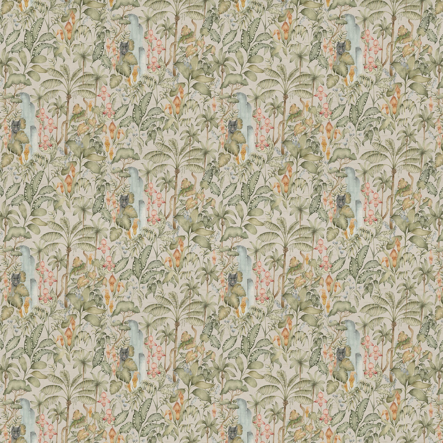 Elysian Canopy 140M Fabric Metre Green