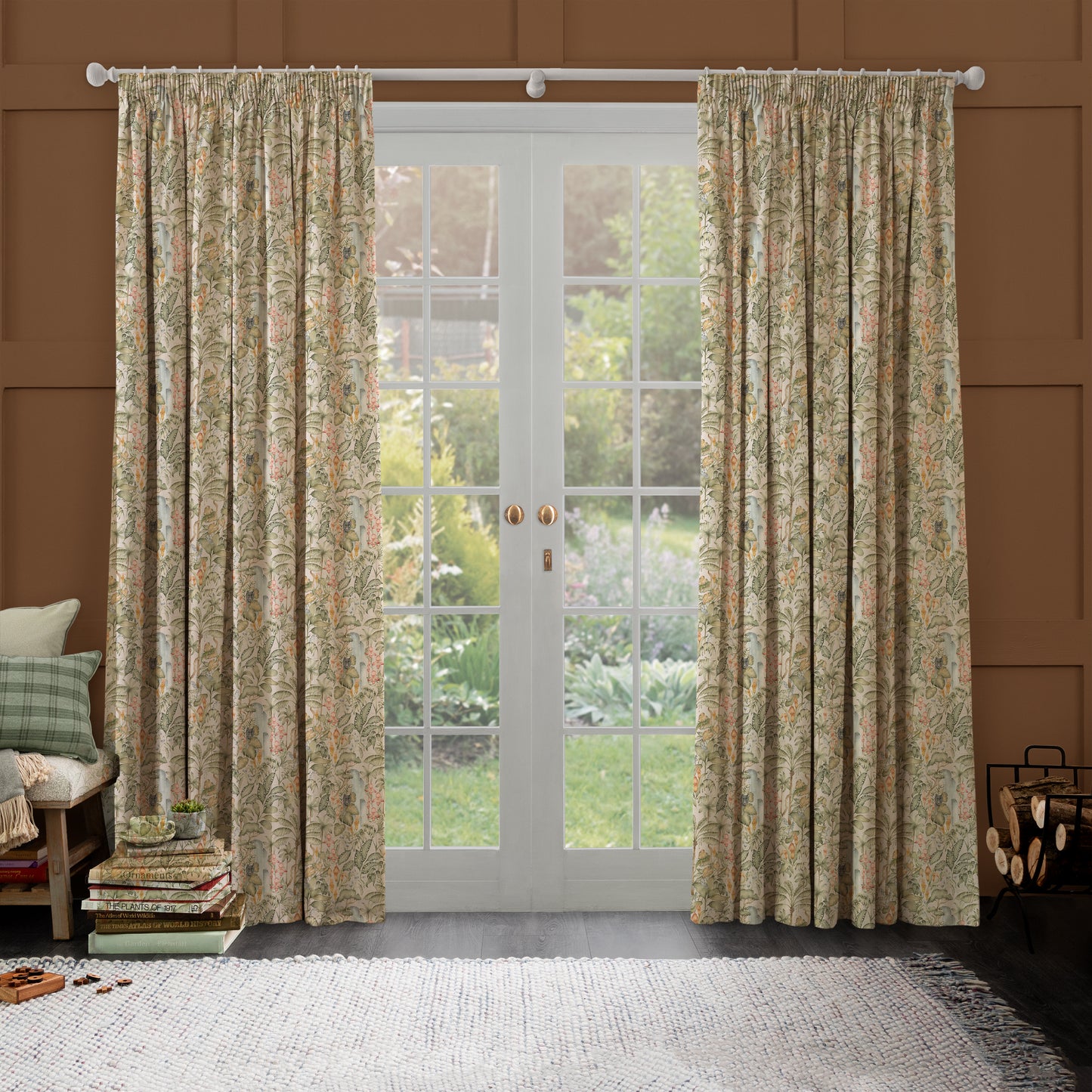 Elysian Canopy 140M Fabric Metre Green