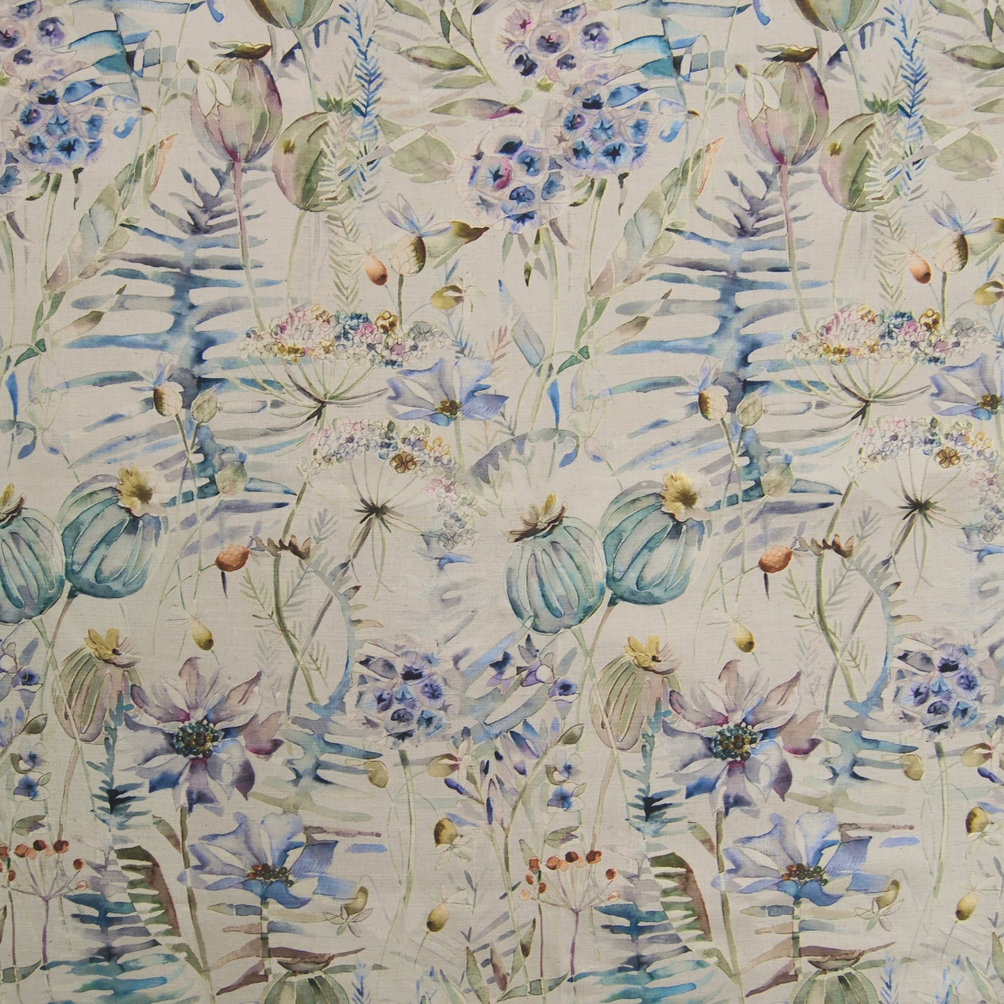 Edenmuir Linen 145Cm Fiona Fabric - Capri Sample