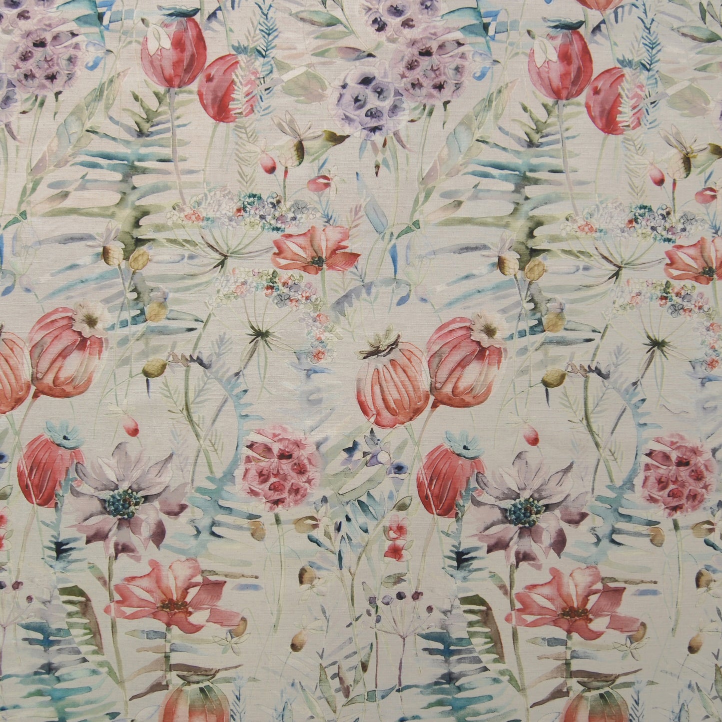 Edenmuir Linen 145Cm Fiona Fabric - Cinnamon Sample