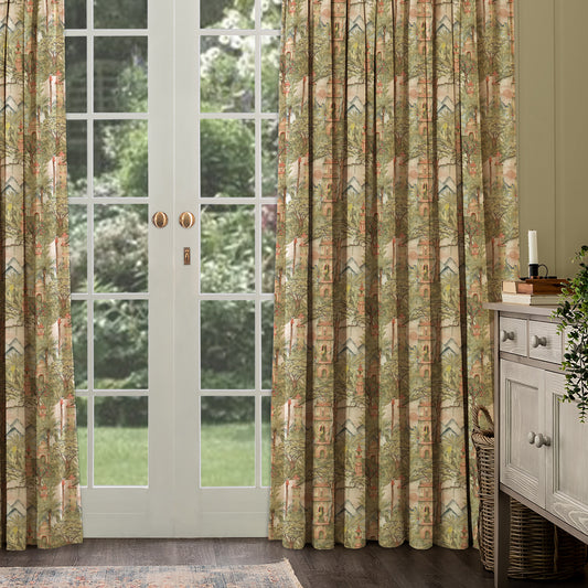 Eden Ruins 140M Fabric Sample Green