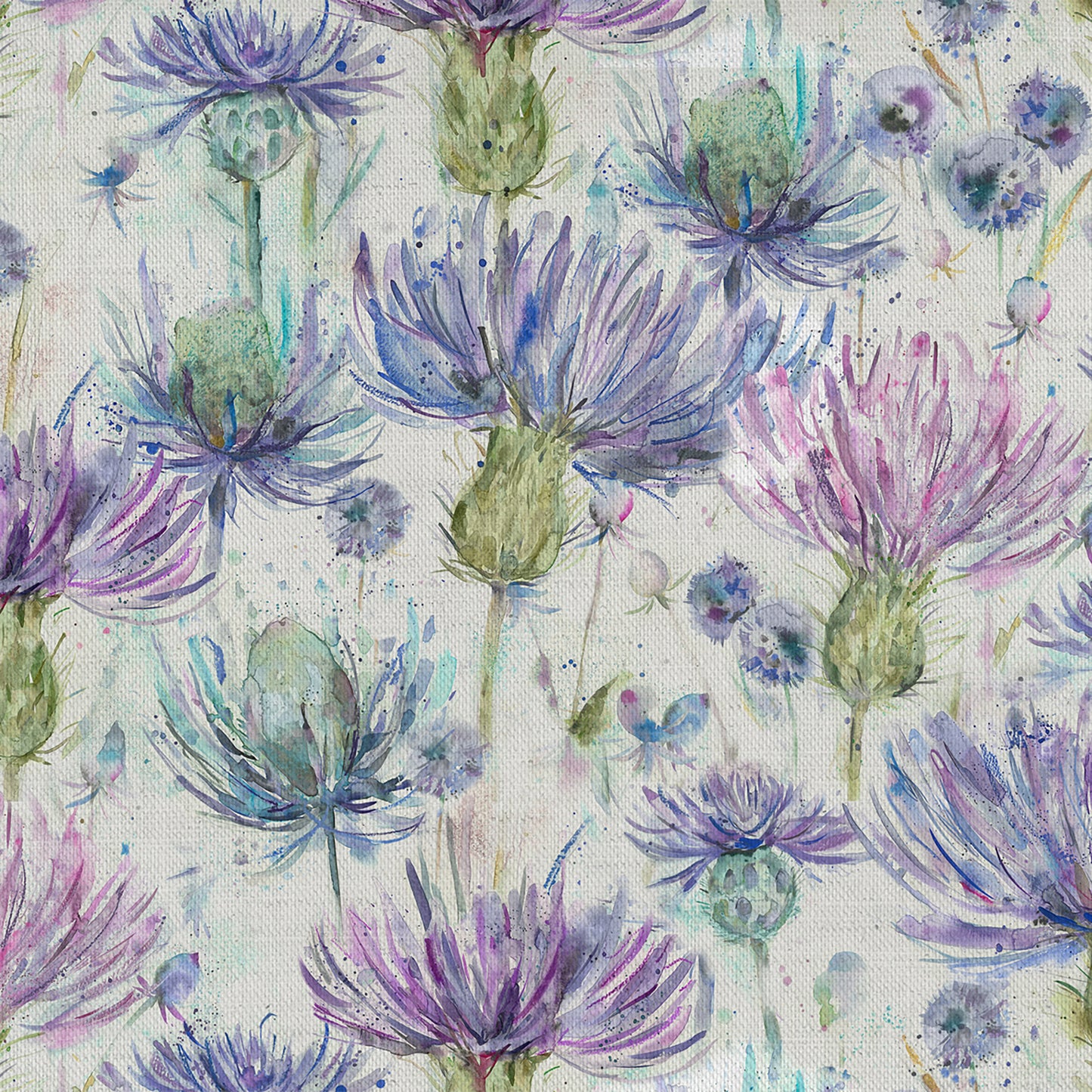 Eilean Donan Thistle Oil Cloth Sample