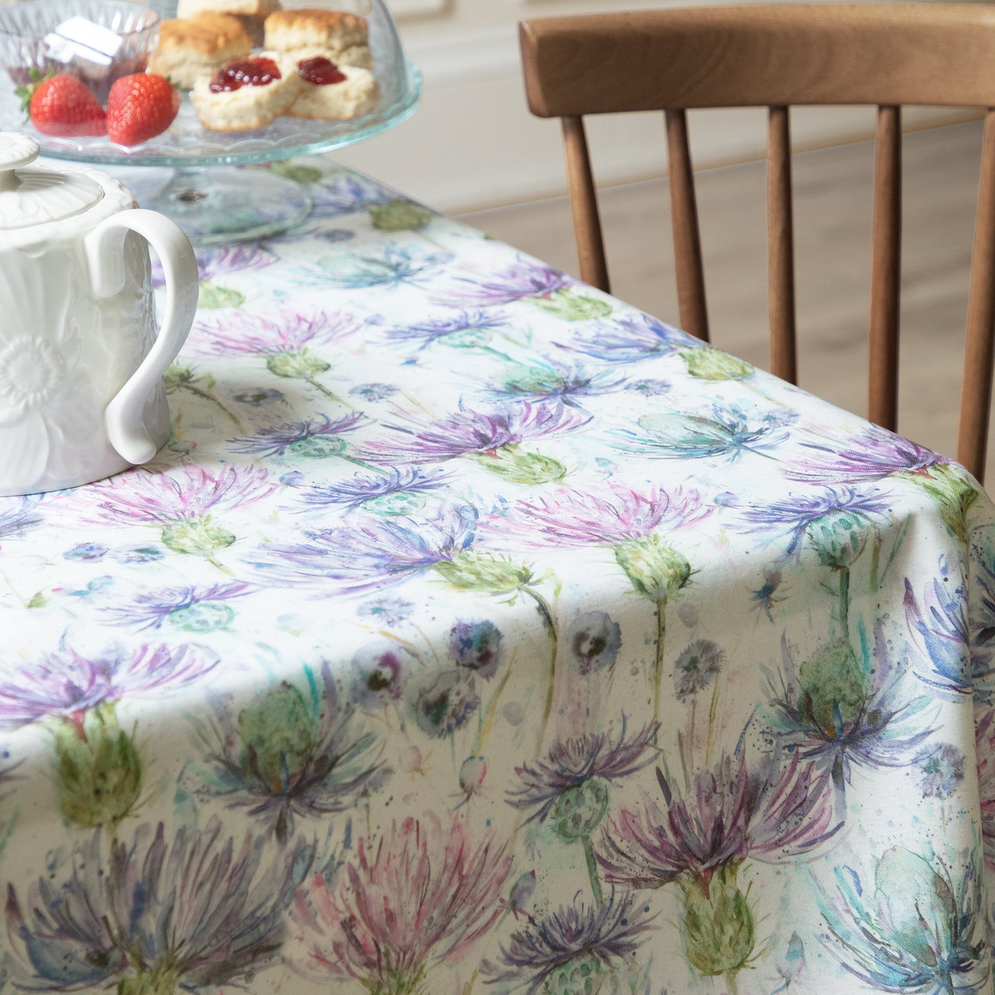 New Eilean Donan Thistle Oil Cloth Sample