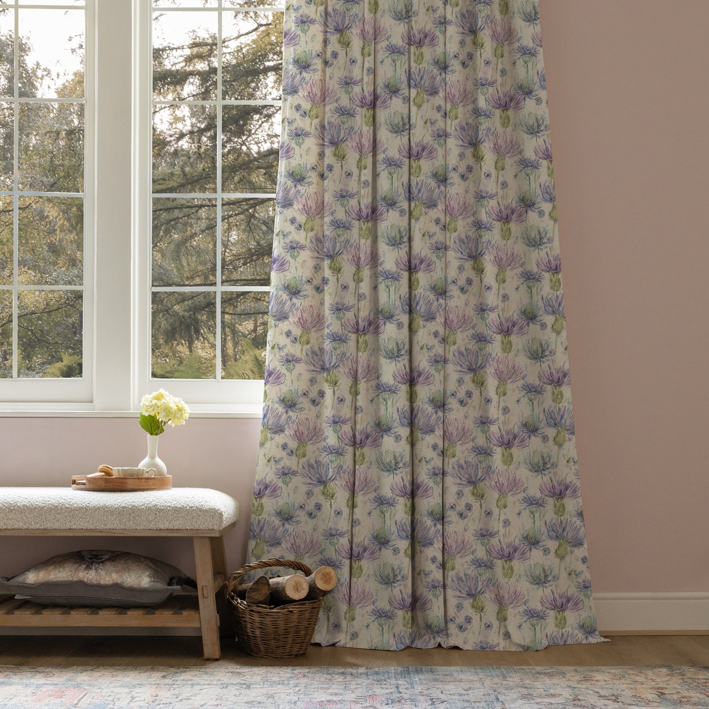 Eileen Donan 150Cm Oil Cloth Metre - Thistle