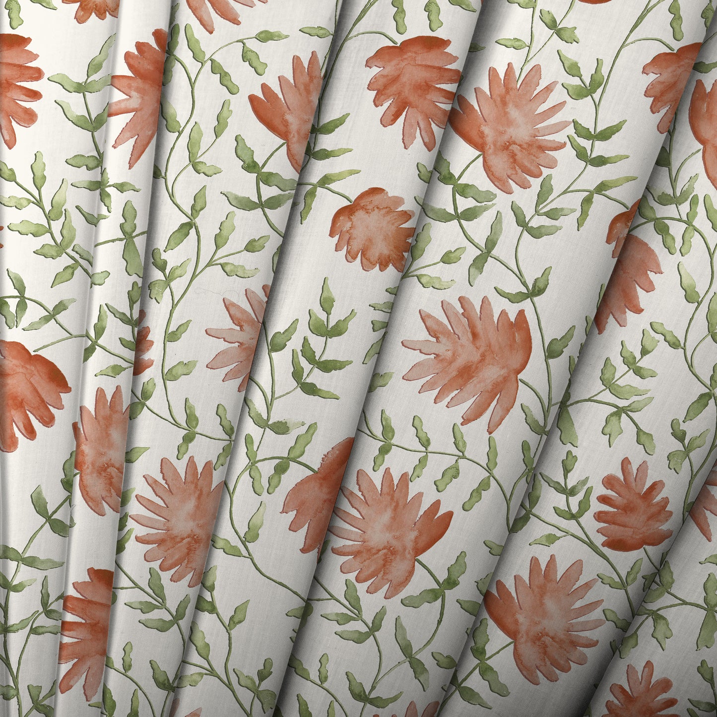Elai Fabric Sample - Terracotta
