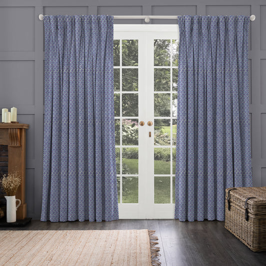 Elmore 137Cm Fabric Metre Indigo