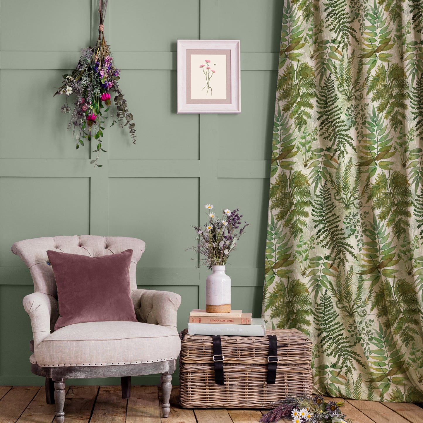 Elowen Fabric Sample - Linen