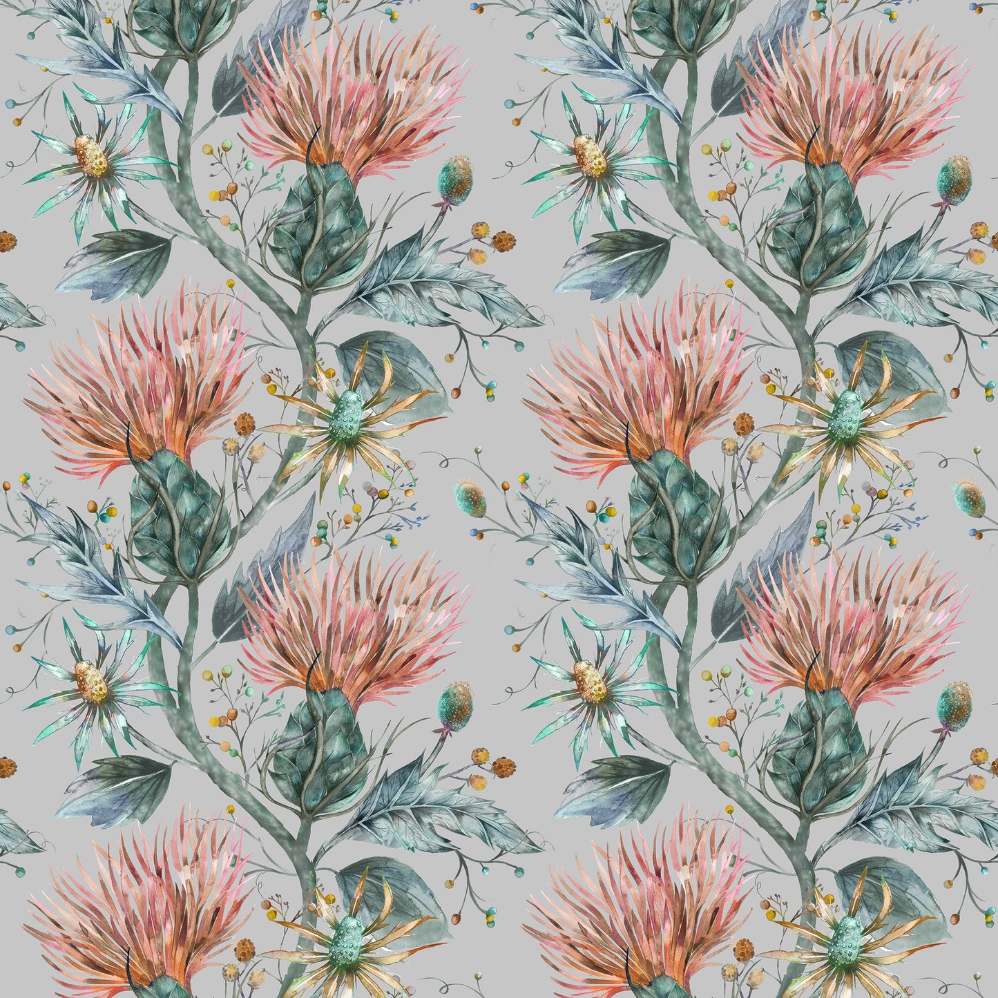 Elysium 145Cm Ann Fabric - Sapphire Sample