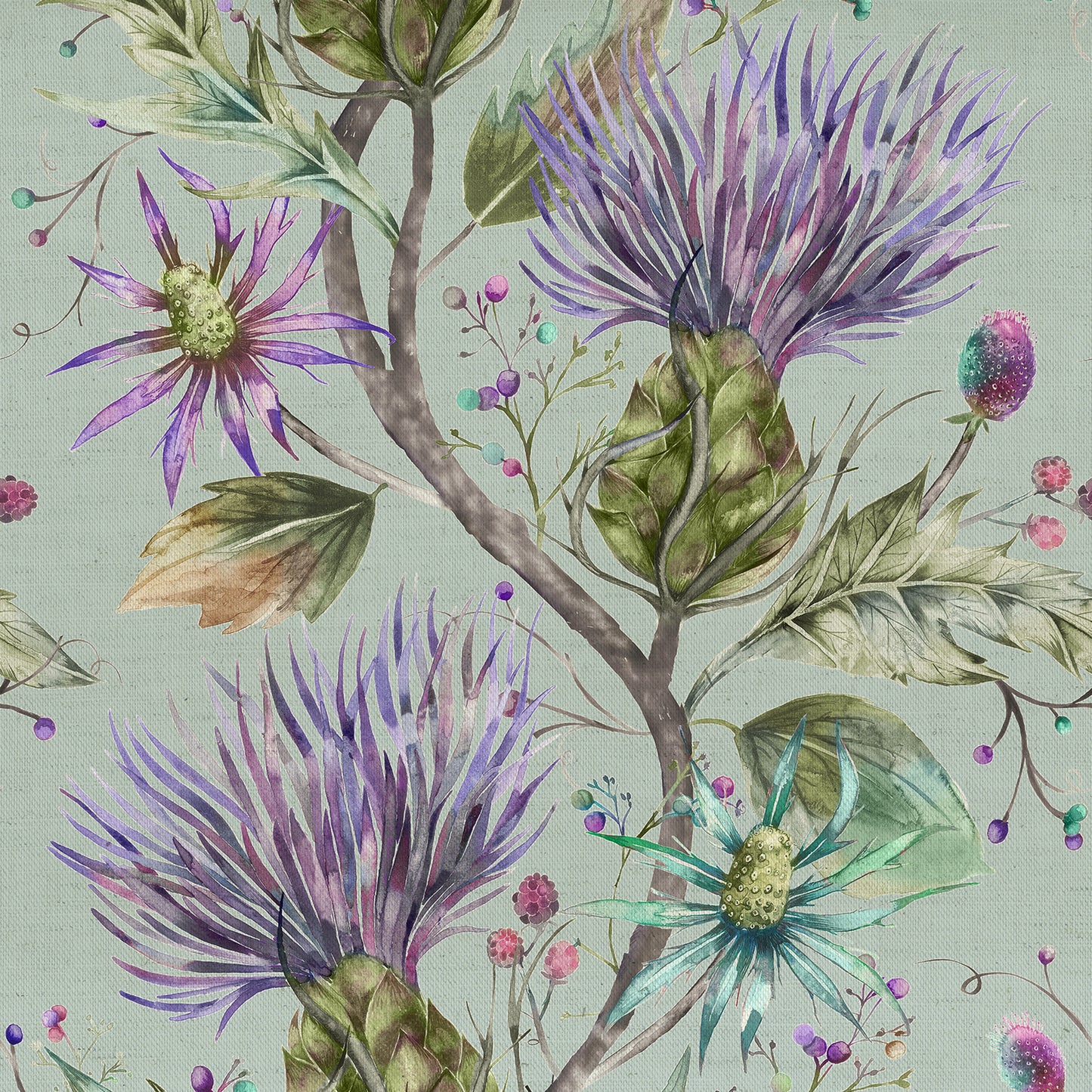 Elysium 145Cm Ann Fabric - Violet Sample
