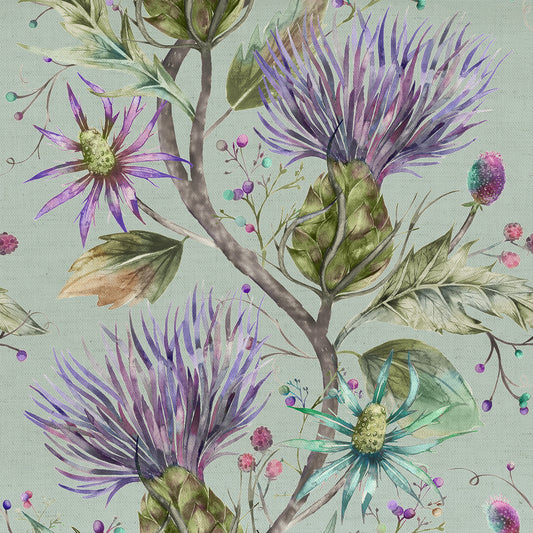 Elysium 145Cm Ann Fabric - Violet Sample