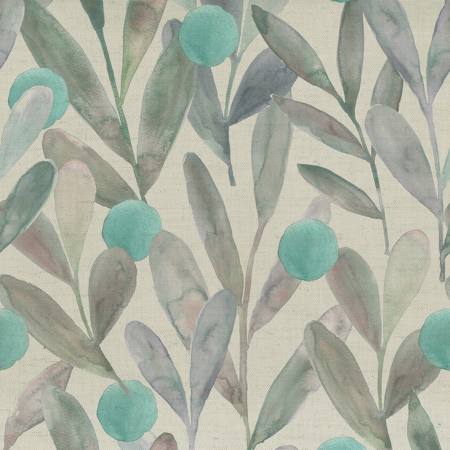 Enso 145Cm Fiona Fabric Metre - Aqua
