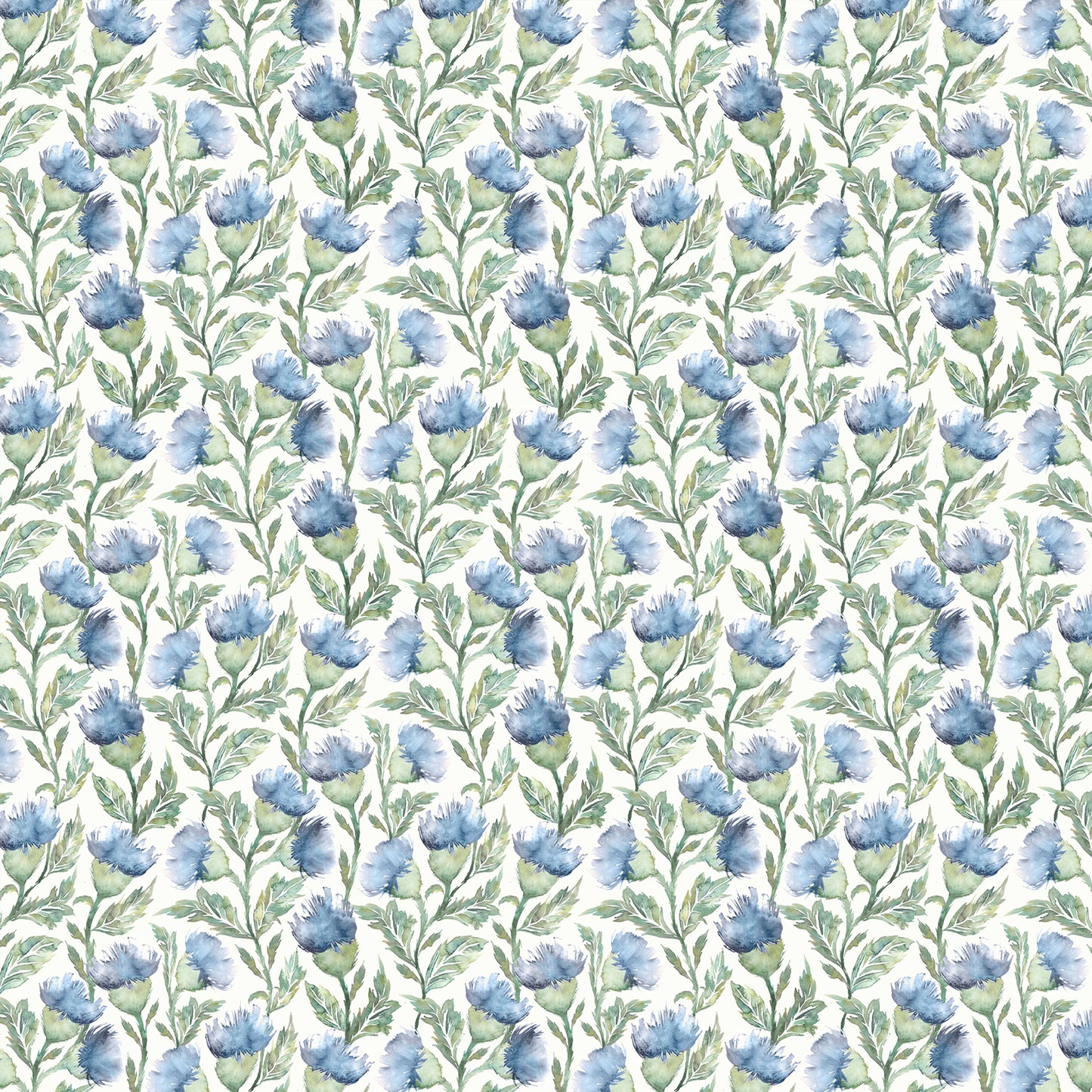 Ettrick 145Cm Ann Fabric Metre - Bluebell Cream