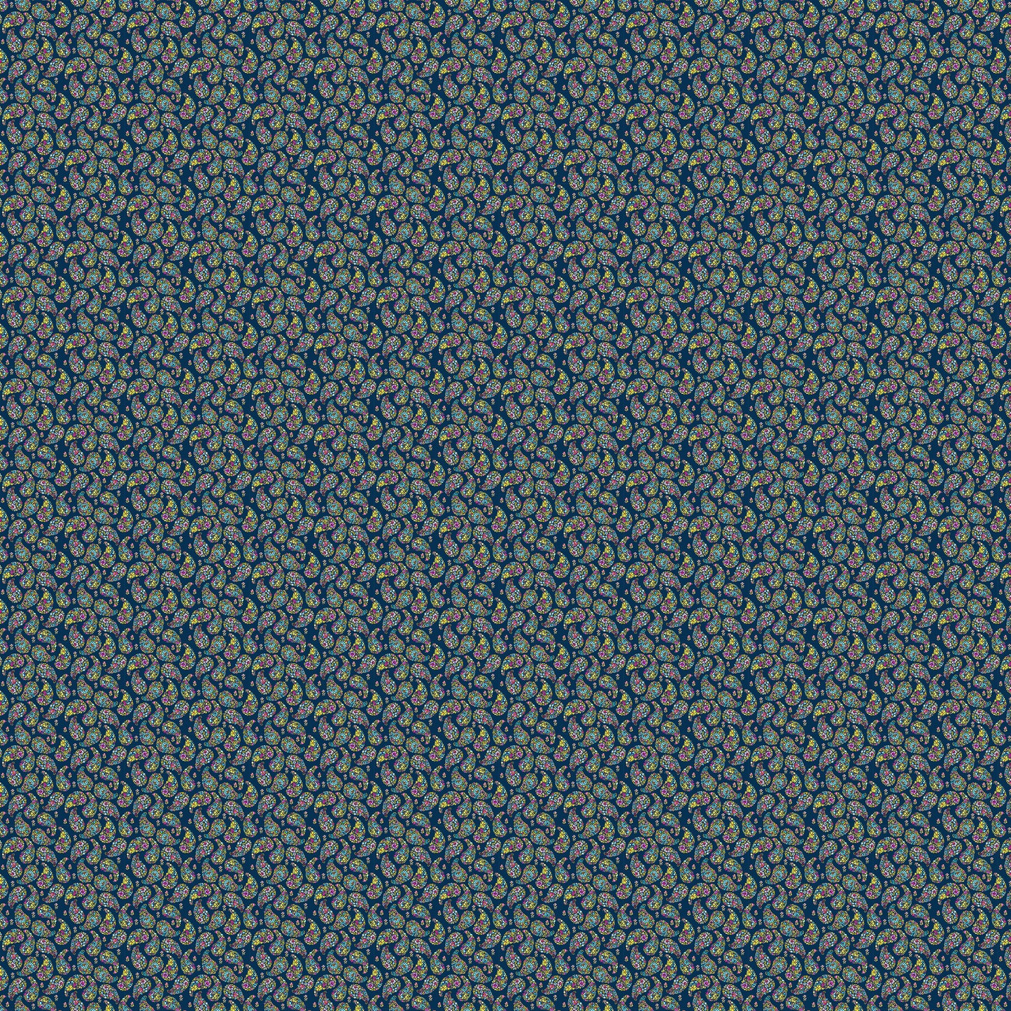 Rafiya Fine Lawn Cotton 160Cm Dress Fabric Metre - Summer Navy