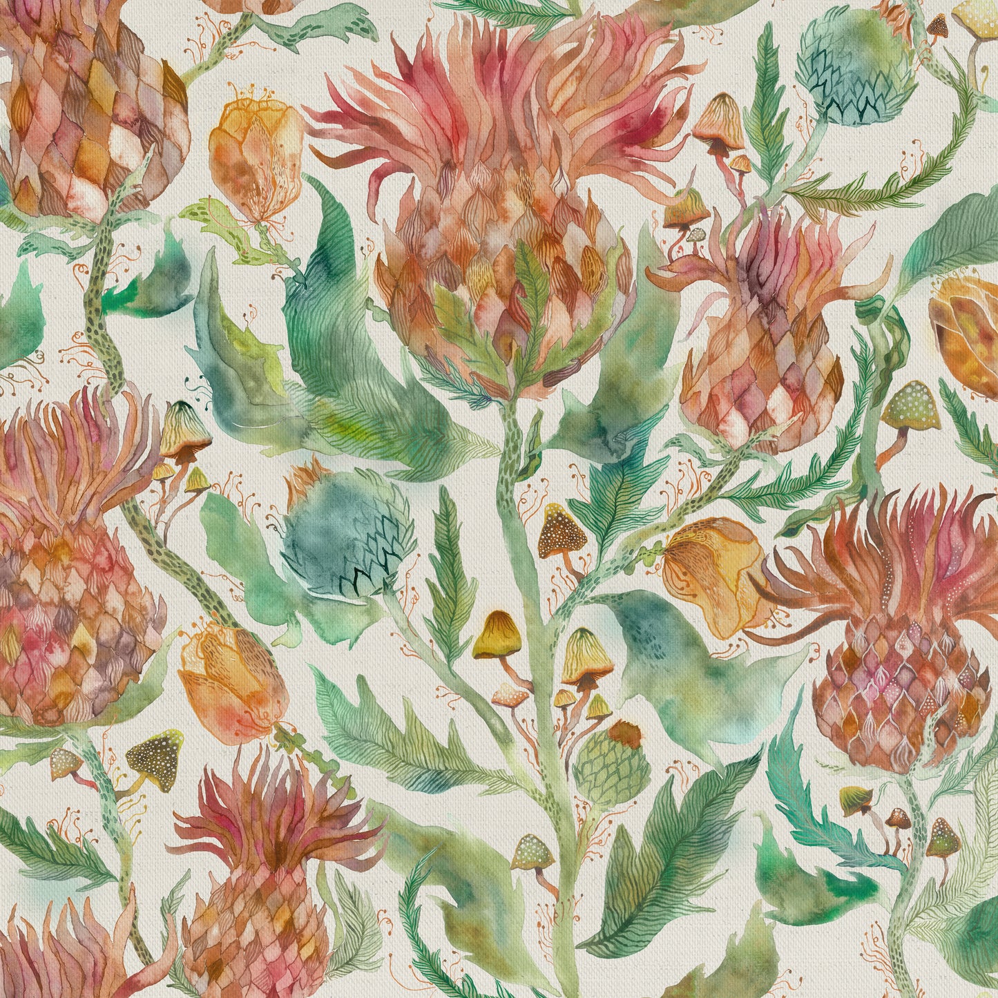 Fairytale Bristles Fabric Metre - Marigold
