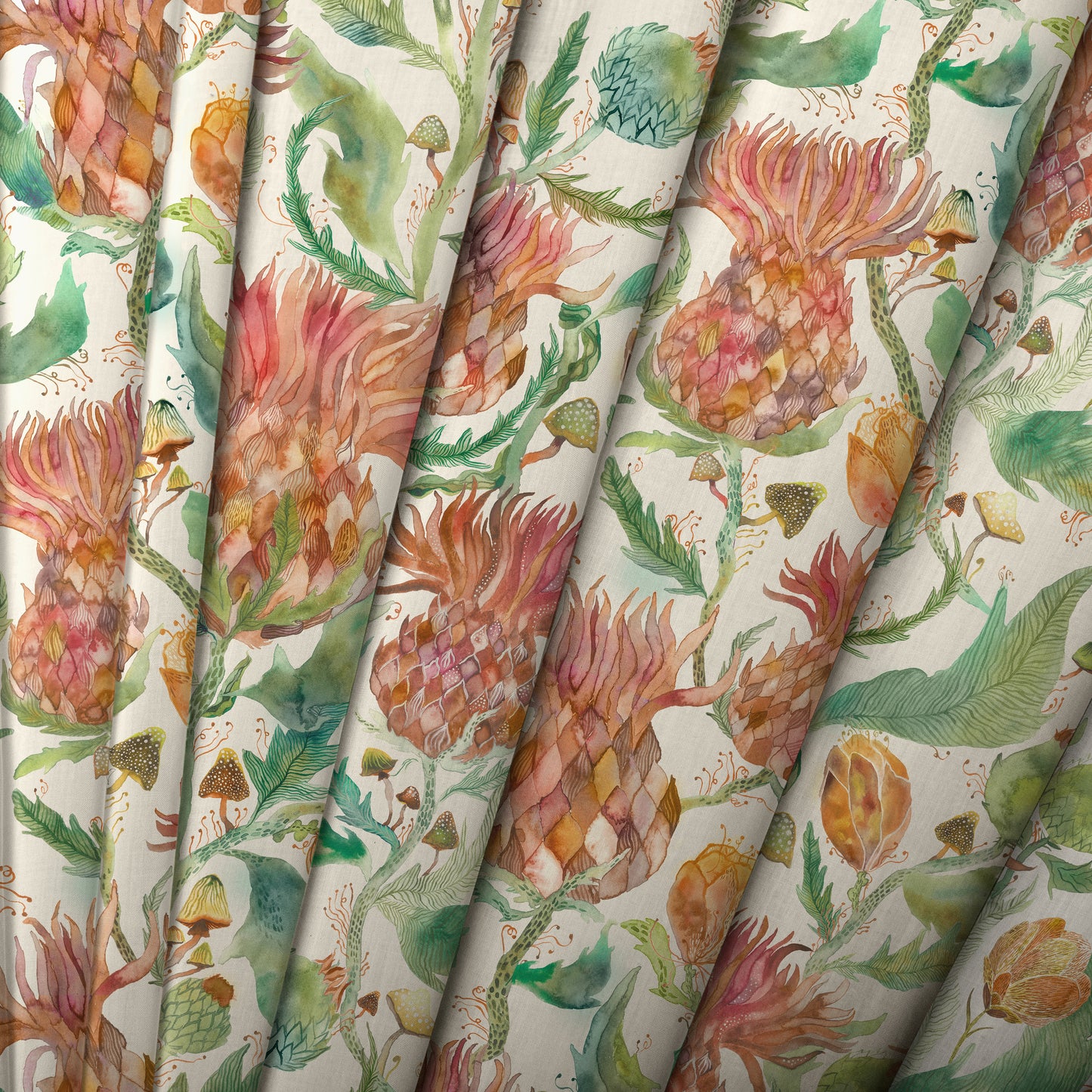 Fairytale Bristles Fabric Sample - Marigold