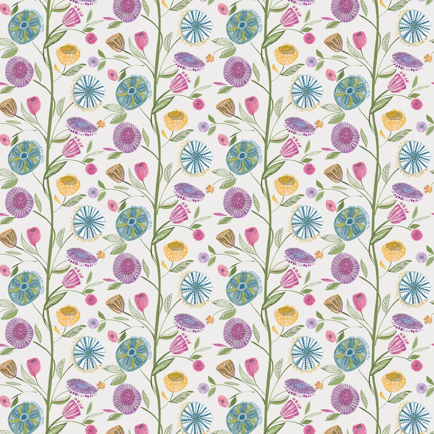 Farah 140Cm Sasha White Fabric - Summer Sample
