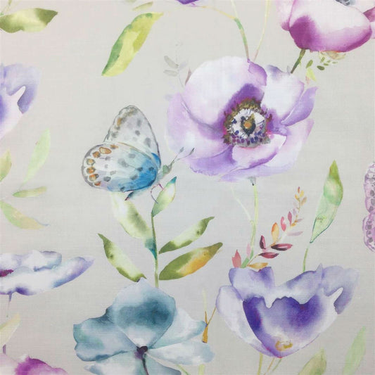Farfalla 145Cm Ann Fabric Metre - Plum
