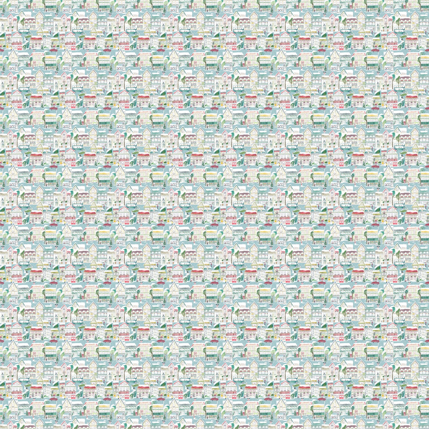 Festive Lane Robins Egg Oil Cloth Sample
