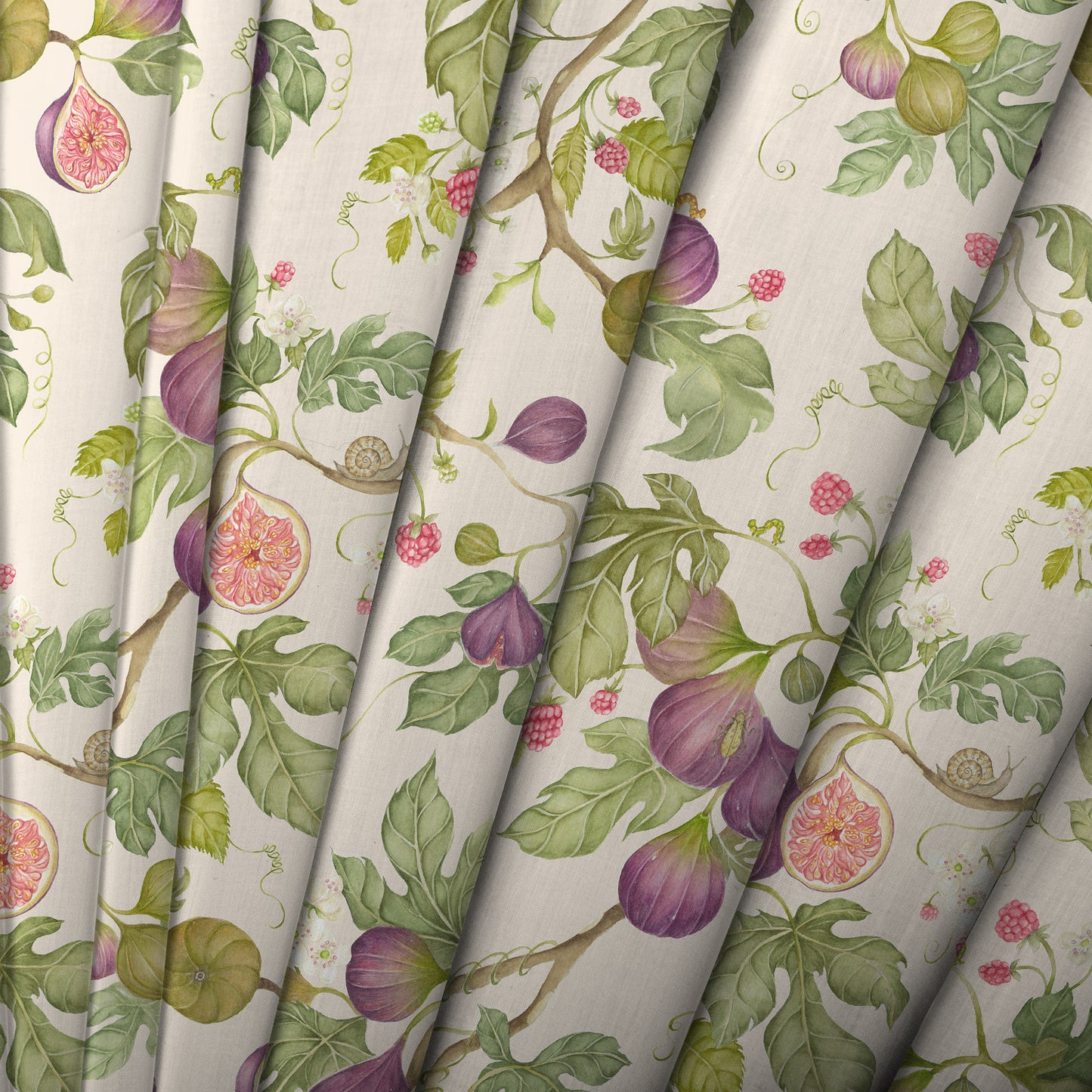 Fig Gardens 140M Fabric Metre Cream