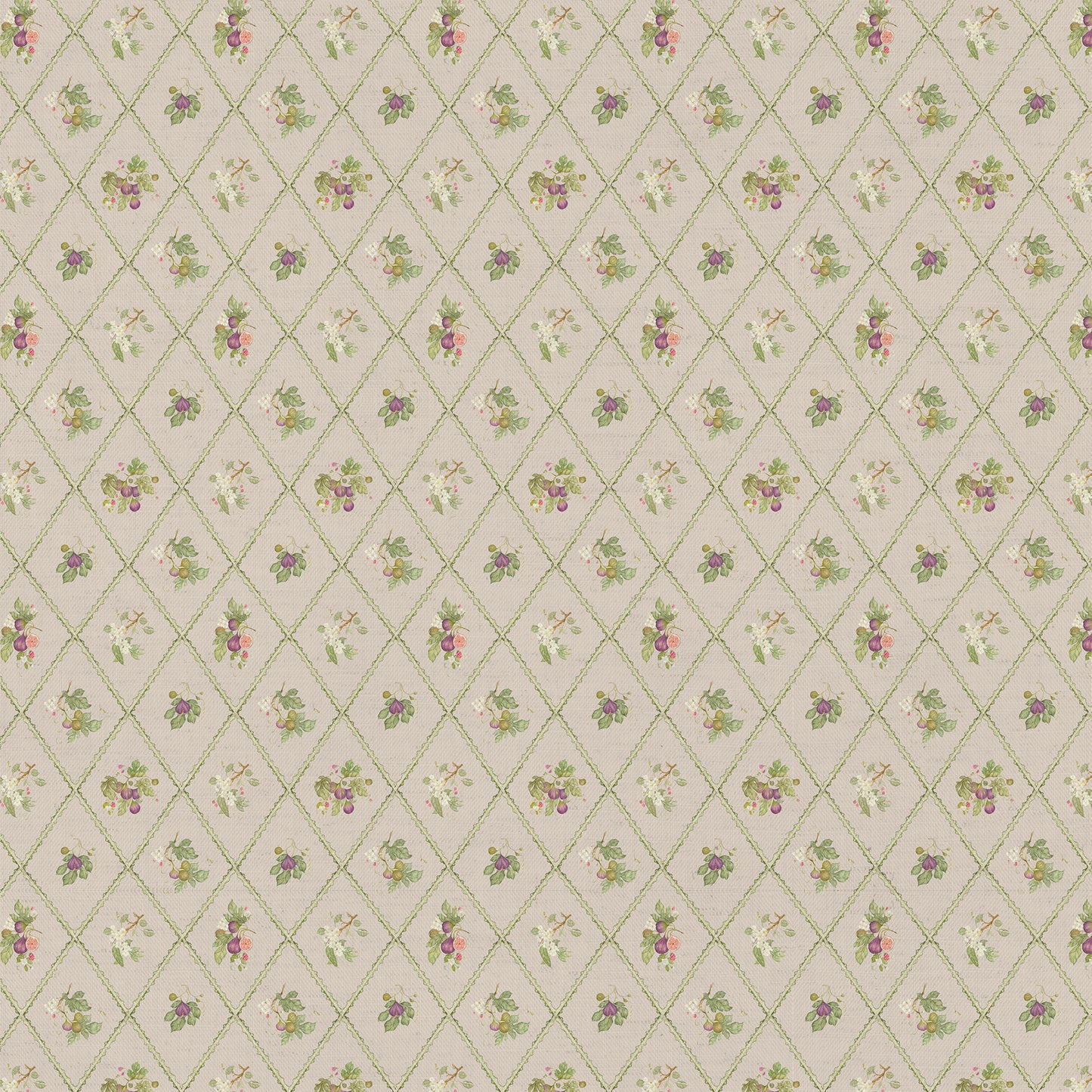 Fig Trellis 140M Fabric Metre Taupe