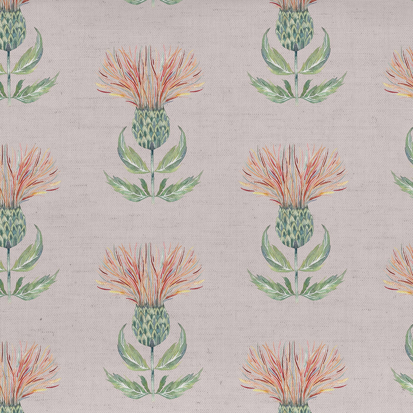 Firth 145Cm Ann Fabric Metre - Rust Cream