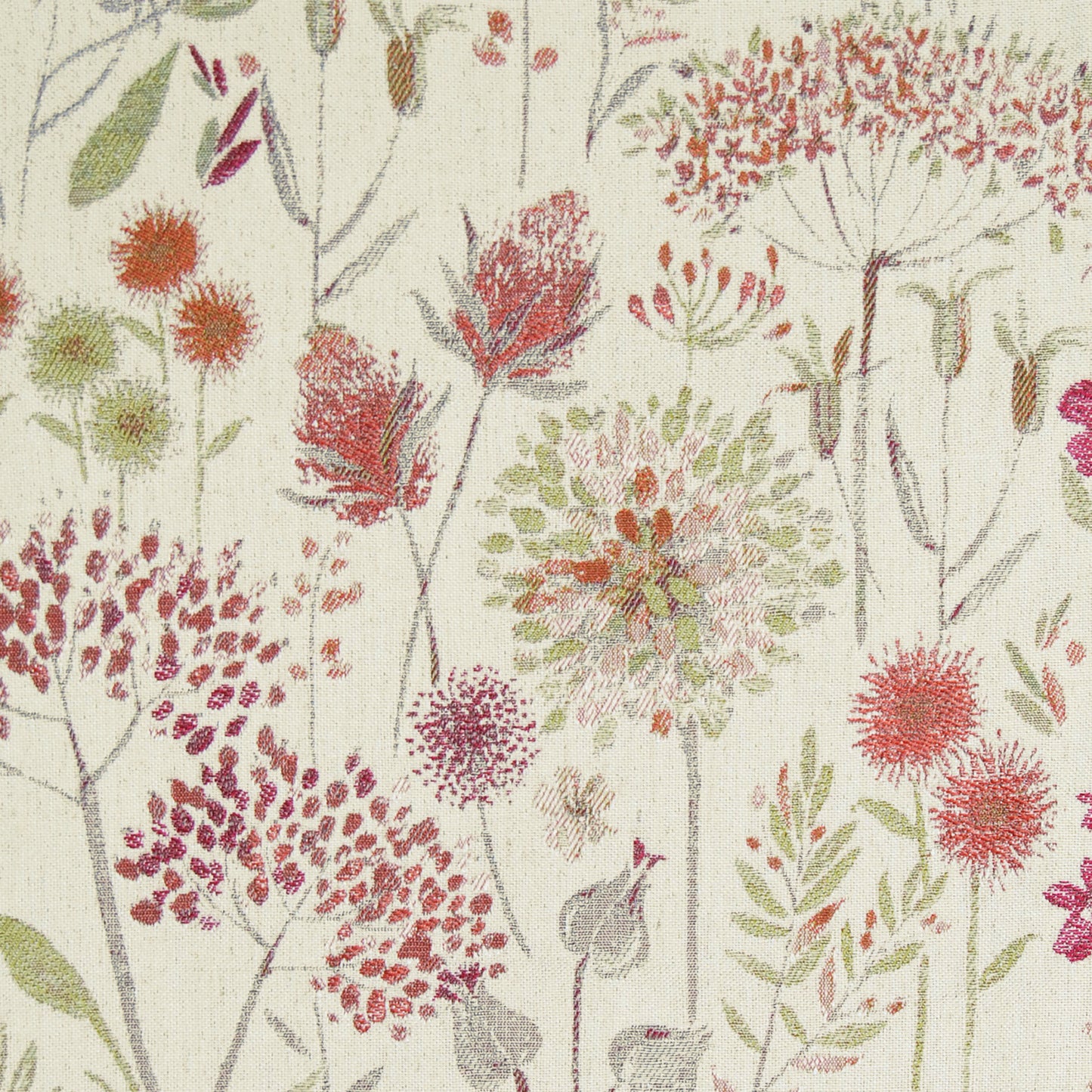 Floracream 138Cm Fabric Metre Russett