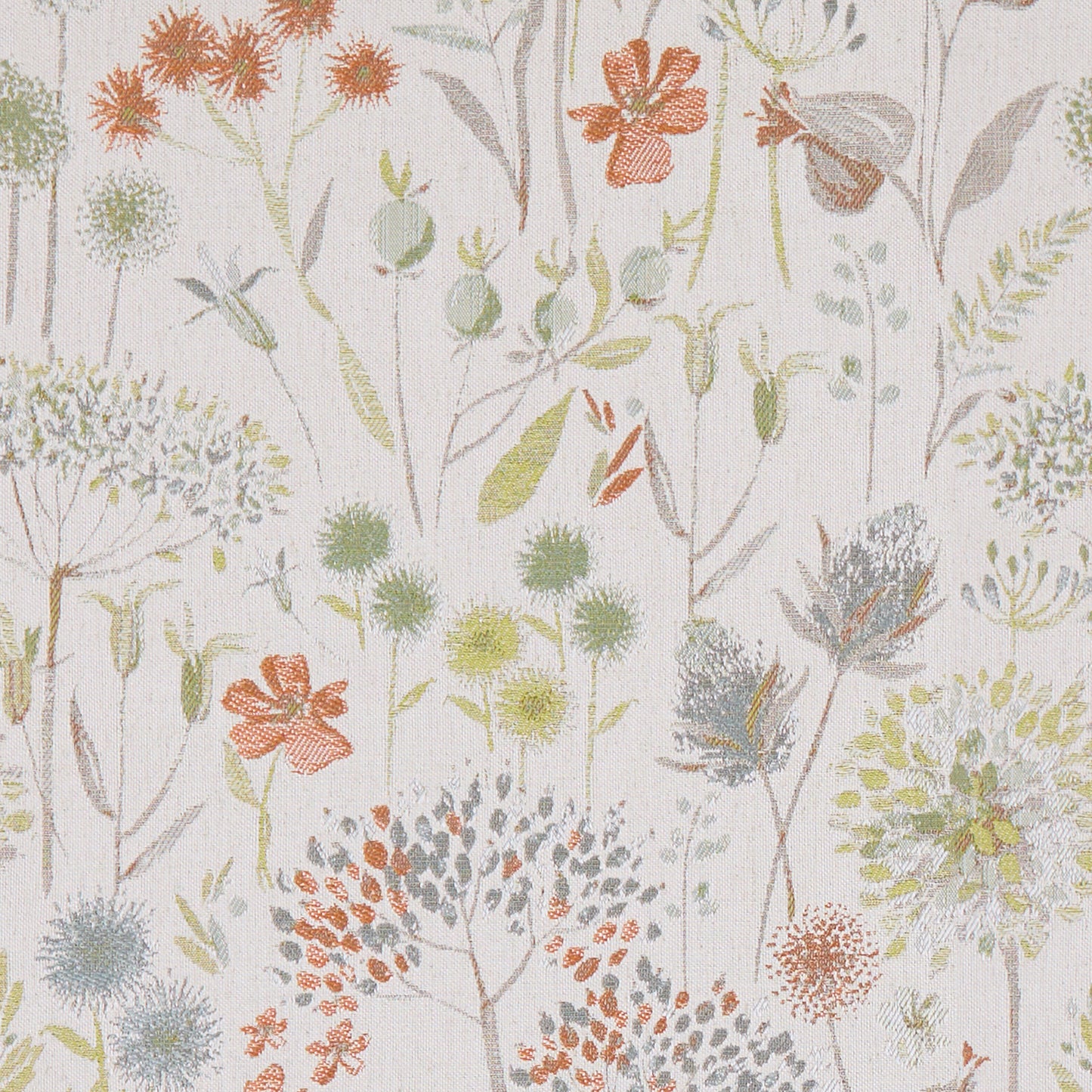Flora Linen 138Cm Fabric Metre Autumn
