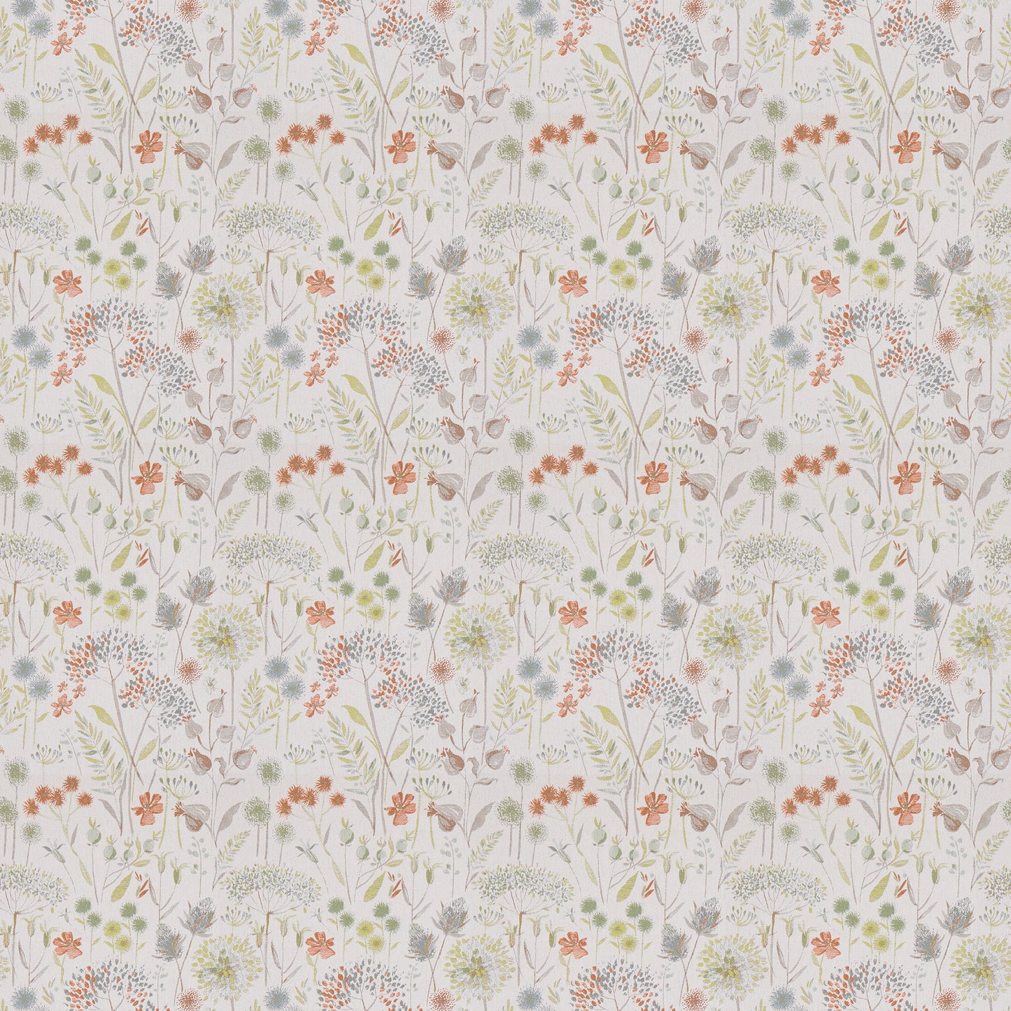 Flora Linen 138Cm Fabric Autumn Sample