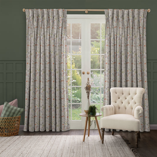 Flora Linen 138Cm Fabric Autumn Sample