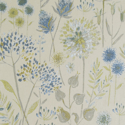 Flora Linen 138Cm Fabric Metre Duck Egg