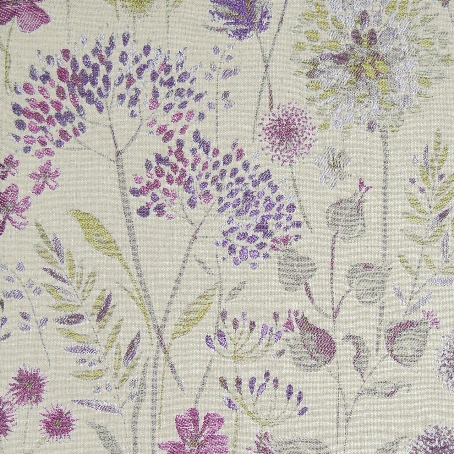 Flora Linen 138Cm Fabric Heather Sample