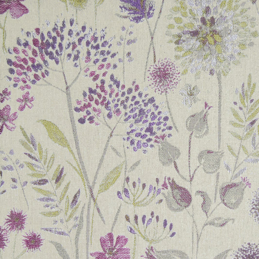 Flora Linen 138Cm Fabric Heather Sample