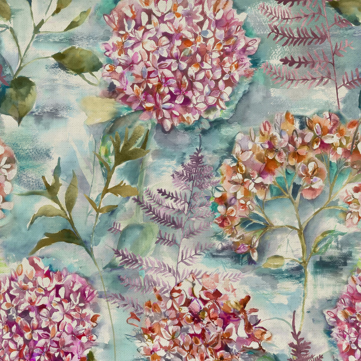 Flourish 145Cm Fiona Fabric - Fig Sample