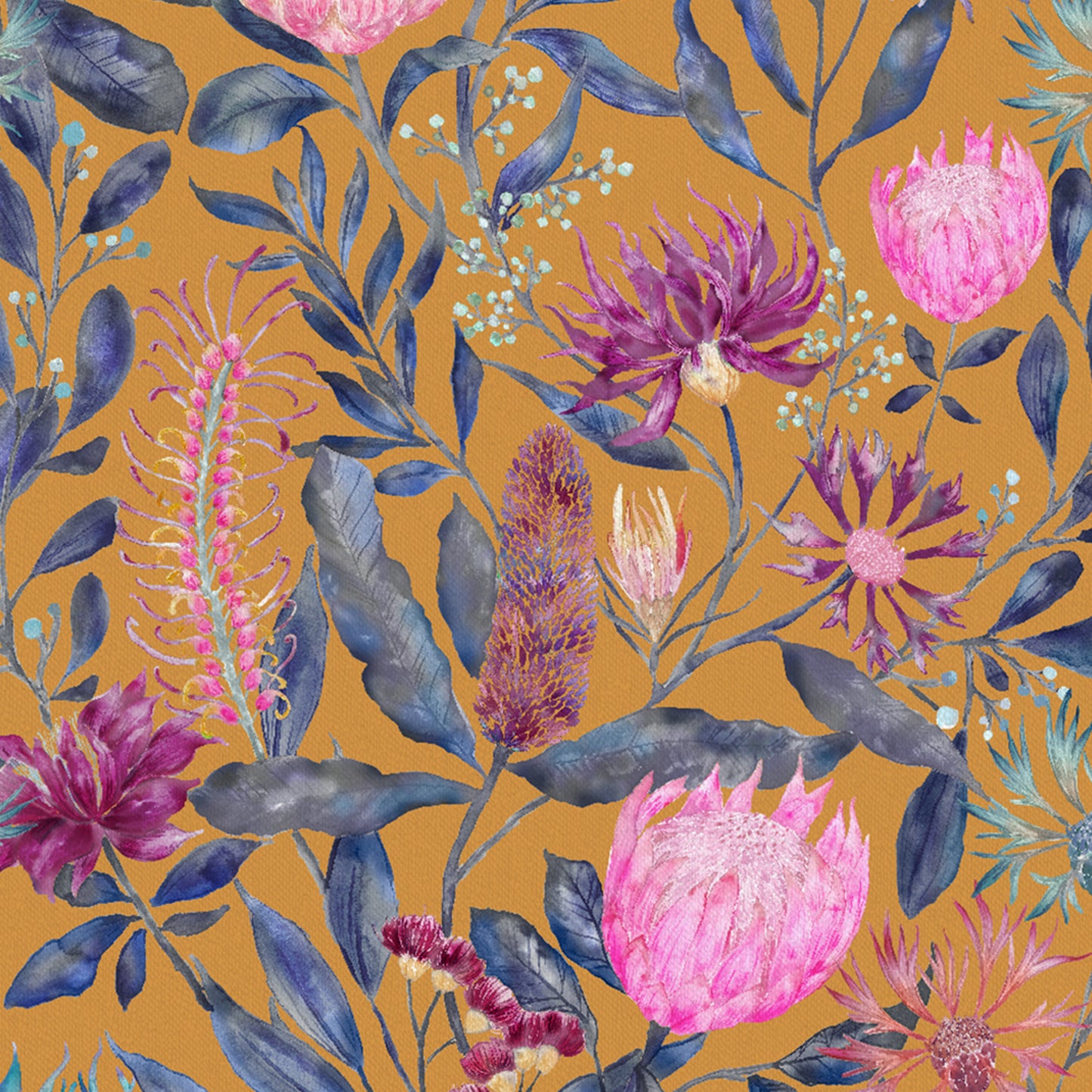 Fortazela Fine Lawn Cotton 160Cm Dress Fabric Metre - Gold