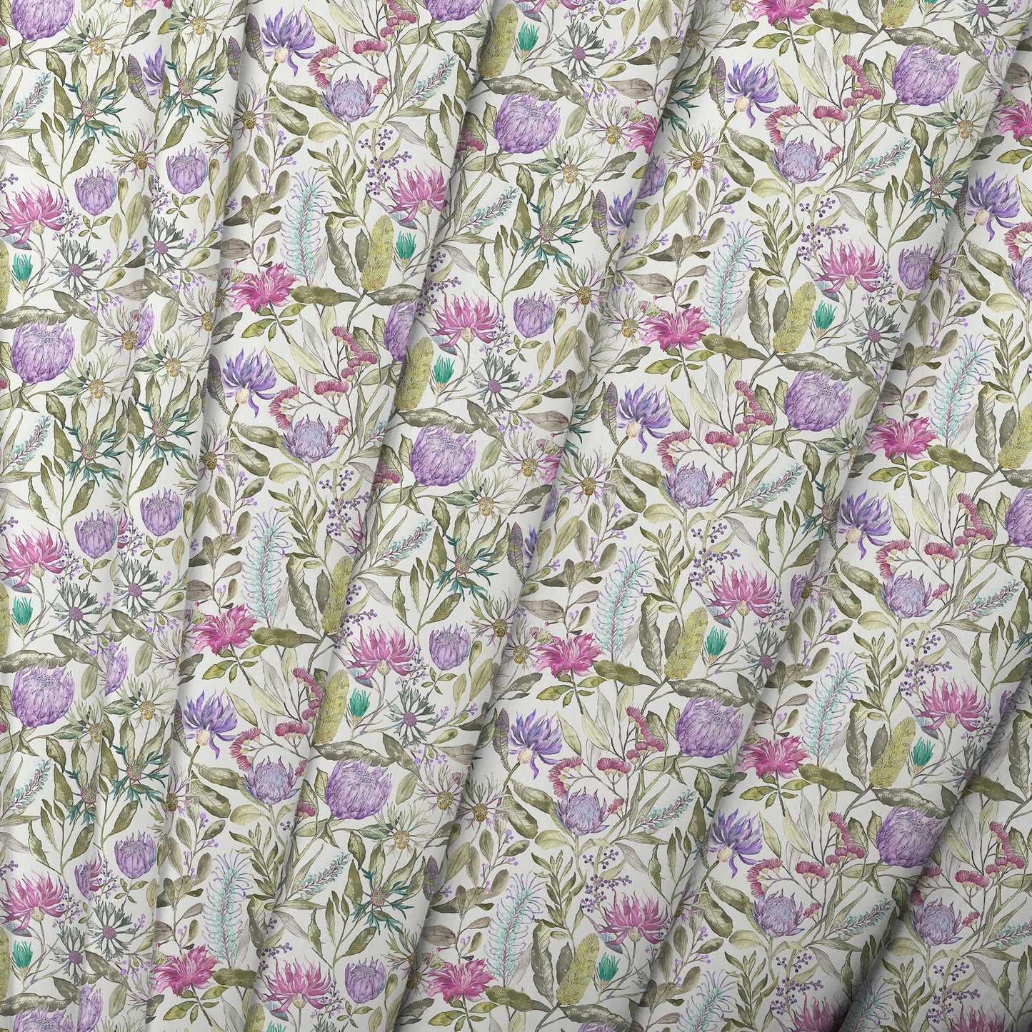 Fortazela Fine Lawn Cotton 160Cm Dress Fabric - Wiolet Sample