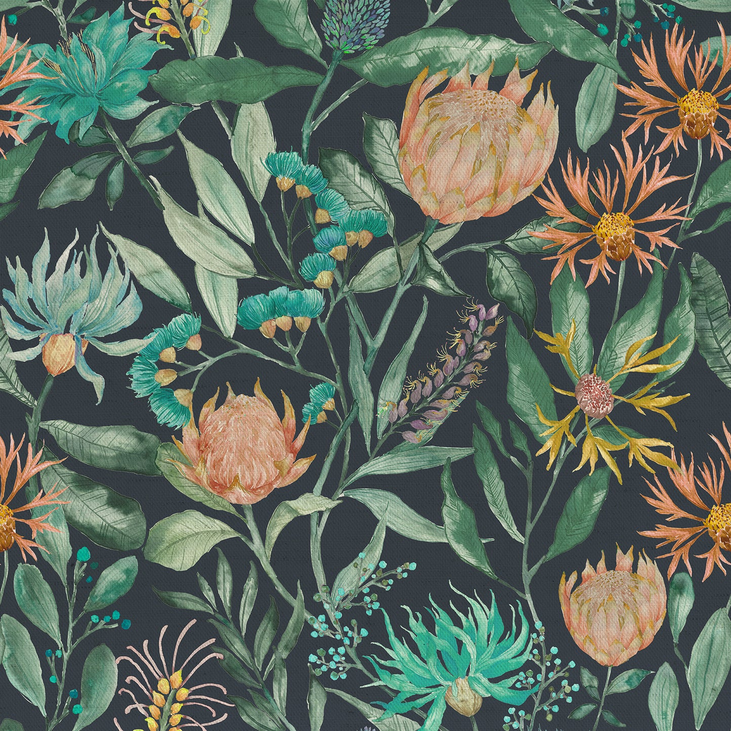 Fortazela 145Cm Ann Fabric - Sapphire Sample