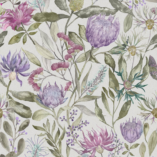Fortazela 145Cm Ann Fabric Metre - Violet